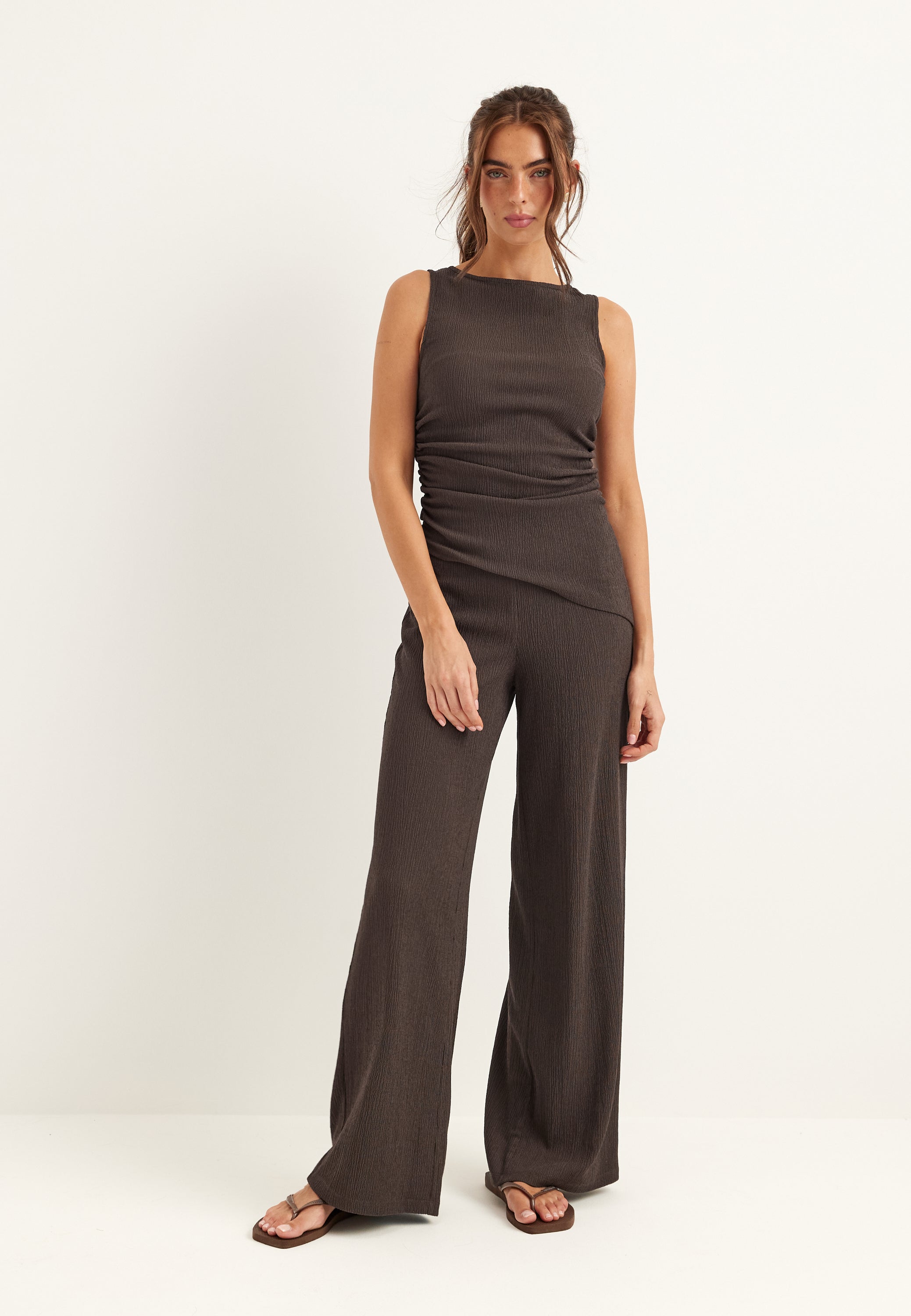 BUBBLEROOM Structure Wide Trousers