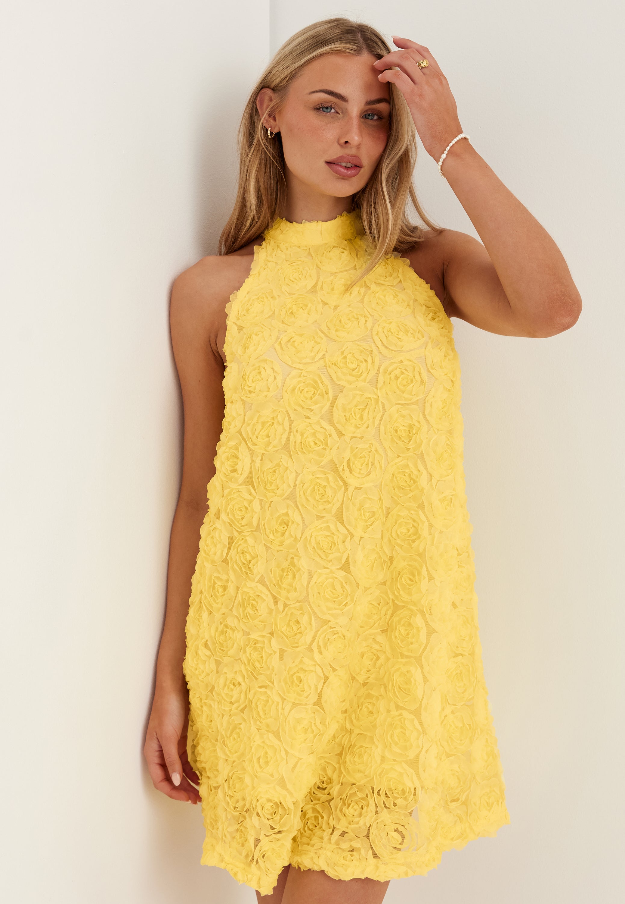 VILA Viglory Halter Neck Short Dress