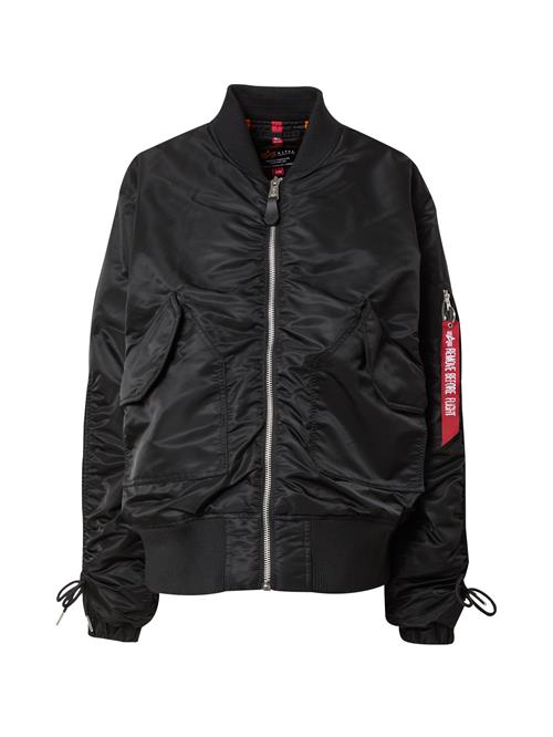 ALPHA INDUSTRIES Overgangsjakke 'CWU MA-1'  rød / sort / hvid