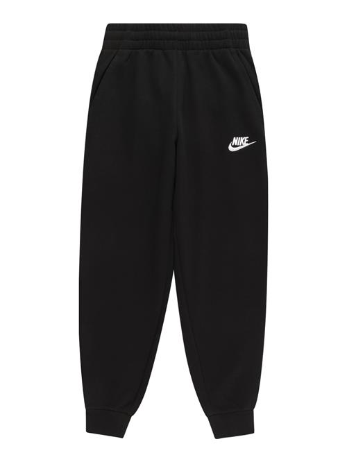 Nike Sportswear Bukser 'CLUB'  sort / hvid
