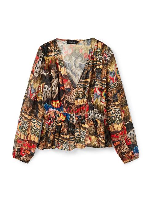 Desigual Bluse 'TAPESTRY-A'  mørkeblå / brun / mørkebrun / rustrød