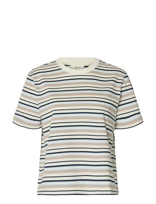 Selected | Slwessential Ss Striped Boxy Tee Noos | L