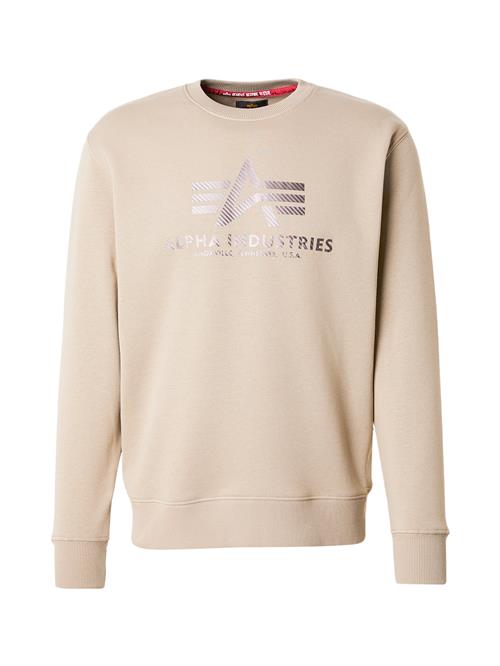 ALPHA INDUSTRIES Sweatshirt 'Carbon'  sand / antracit