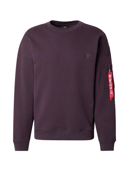 ALPHA INDUSTRIES Sweatshirt 'Essentials'  aubergine