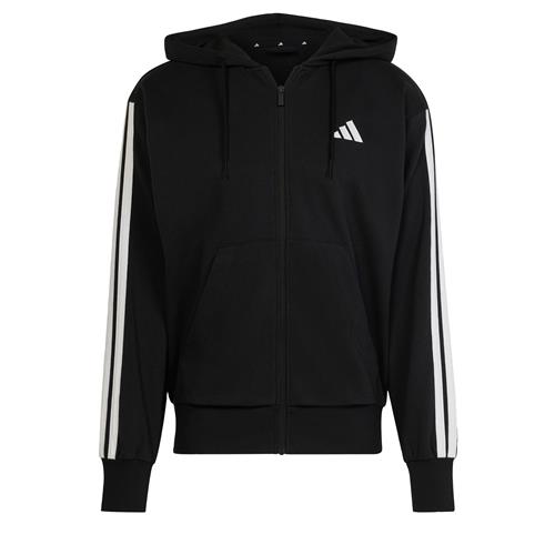 ADIDAS SPORTSWEAR Sportssweatjakke 'Essentials'  sort / hvid