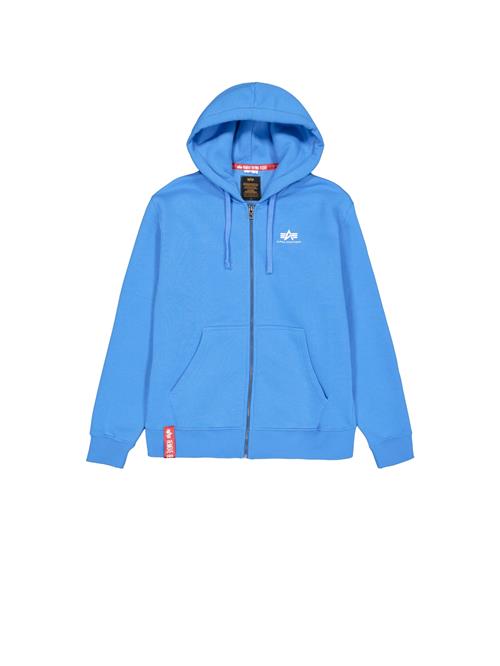 ALPHA INDUSTRIES Sweatjakke  azur / mørkerød / hvid