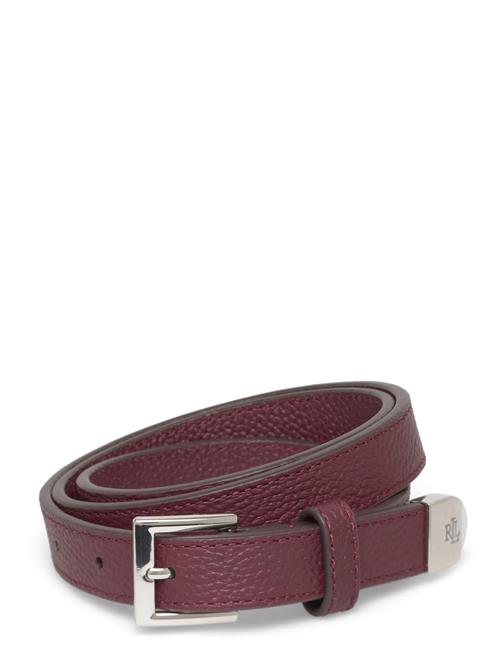 Lauren Ralph Lauren | Pebbled Leather Skinny Belt | L