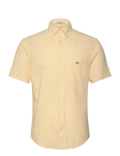GANT | Reg Cotton Linen Stripe Ss Shirt | L