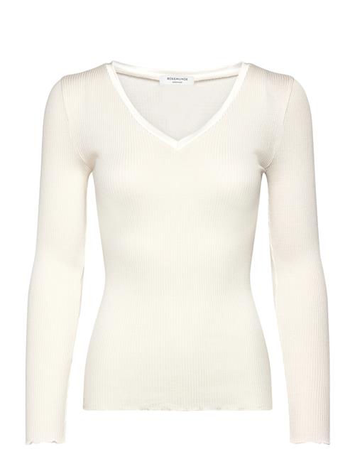 Rosemunde | Rwbeatha Silk V-Neck Satin Tape T-S | S
