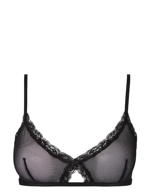 Understatement Underwear | Mesh Lace Trim Triangle Bralette | M