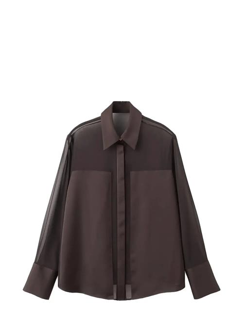 Mango | Semi-Transparent Blouse With Patches | XL