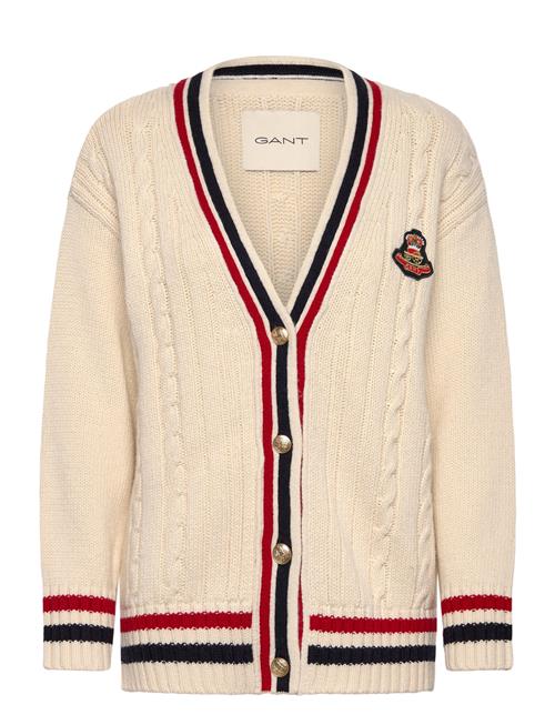 GANT | Gant Varsity Cable V-Neck Cardigan | XS