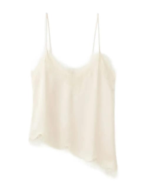 Mango | Asymmetric Lace Camisole Top | XL