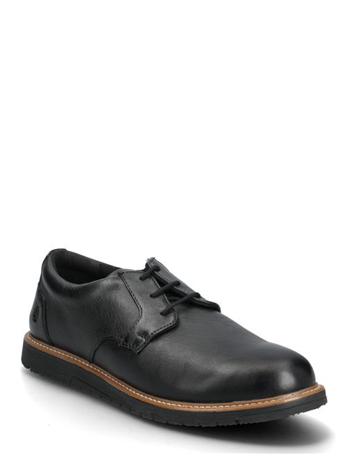 Hush Puppies | Men's Jenson Oxford  - Bold Black Leather | 44