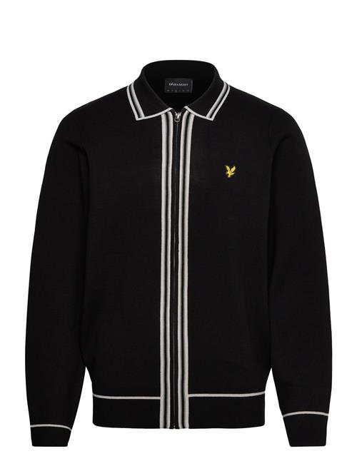 Lyle & Scott | Tipped Knitted Zip Through Jacket | XS