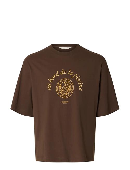 Selected | Slhboxynorman Graphic Ss O-Neck Tee | L
