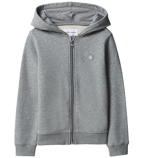 Calvin Klein Cardigan - Mini Badge - Medium Grey/ Heather Grey