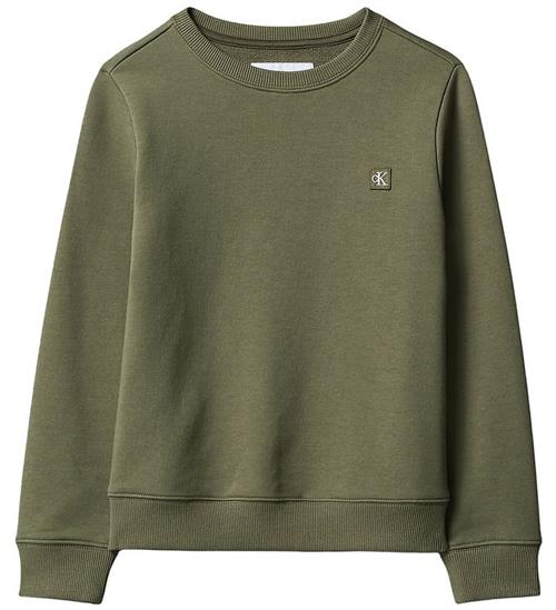 Calvin Klein Sweatshirt - Mini Badge - Dusty Olive Green