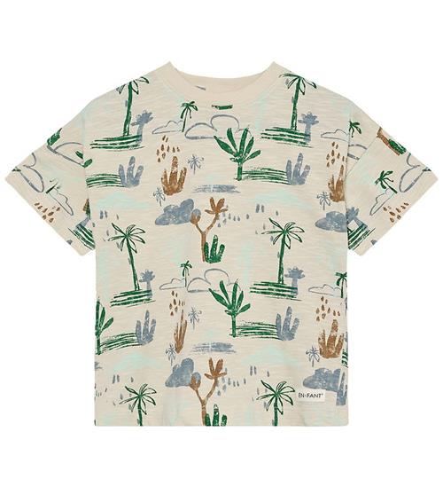 En Fant T-shirt - Slub Aop - Fog