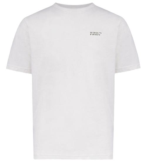 Hound T-shirt - HdAnton - City Back print - Bone White/Sort m. E