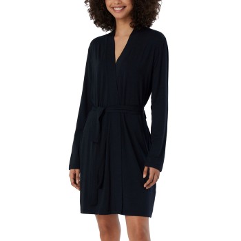 Schiesser Essentials Single Jersey Modal Bathrobe Sort modal Small Dame