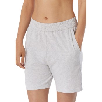 Schiesser Women Mix and Relax Shorts Lysegrå bomuld 42 Dame