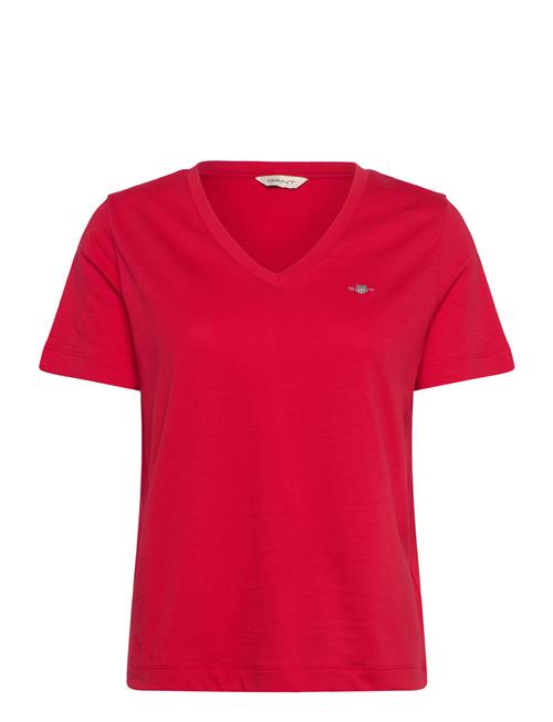 GANT | Reg Shield Ss V-Neck T-Shirt | L