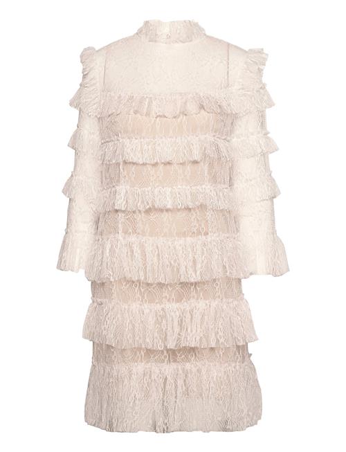 Malina | Carmine Frill Lace Mini Dress | M
