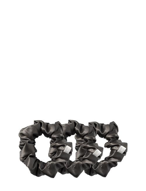 Cloud & Glow | Silk Scrunchies 4 Cm Charcoal | ONE SIZE