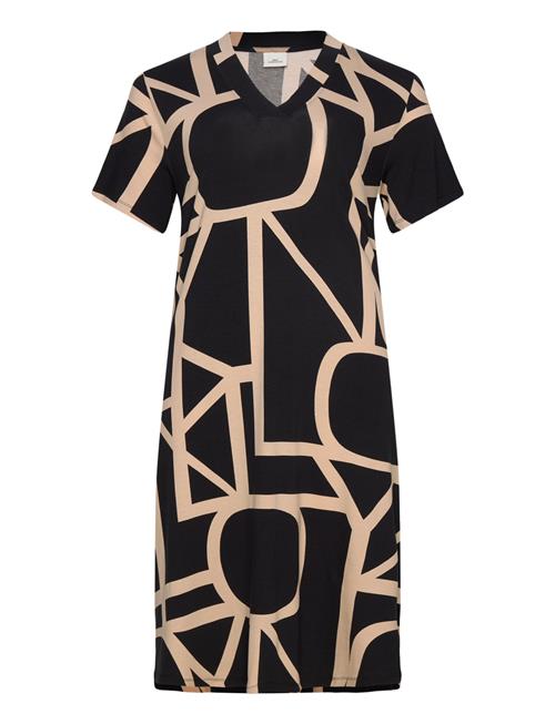 ONLY Carmakoma | Carfyrla S/S V-Neck Blk Aop Dress Noos | 42-44