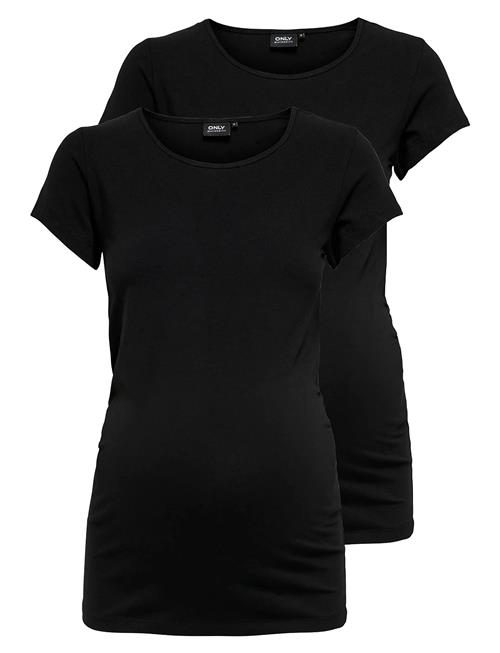 Only Maternity | Olmlovely Life S/S Oneck Top2Pack Noos | S