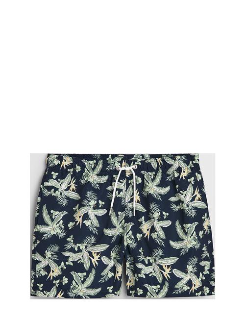 GANT | Tropical Leaves Print Swim Shorts | XL