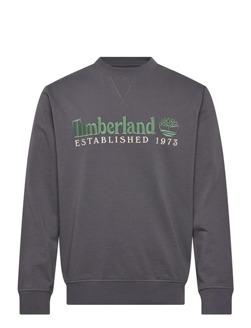 Timberland | Established 1973 Embroidered Logo Crew Neck Sweatshirt Blackened Pearl | L