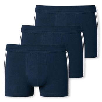 Schiesser 3P 95-5 Stretch Shorts 3XL-4XL Mørkblå bomuld 3XL Herre