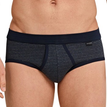Schiesser Sport Brief With Fly 3XL-4XL Mørkblå bomuld 3XL Herre