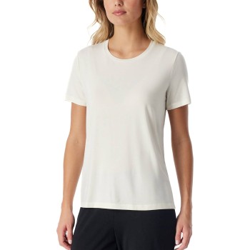 Schiesser Women Mix and Relax T-Shirt Benhvid bomuld 34 Dame