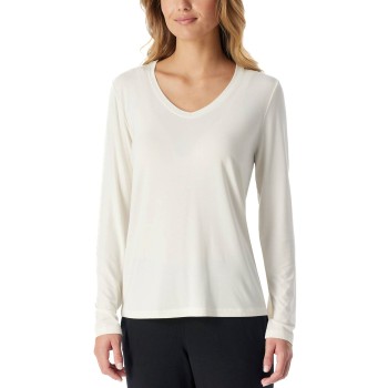 Schiesser Women Mix and Relax V-neck Long Sleeve Benhvid modal 44 Dame