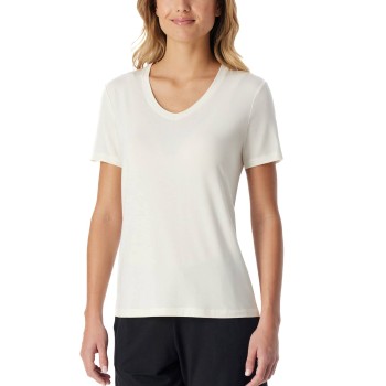 Schiesser Women Mix and Relax V-neck T-Shirt Benhvid modal 46 Dame