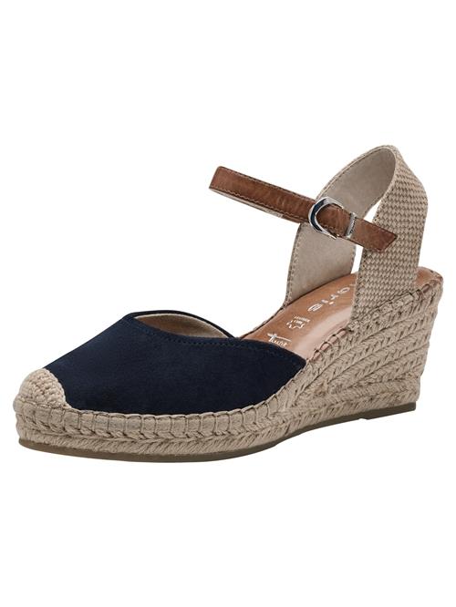 Tamaris Espadrillaer  beige / mørkeblå / brun