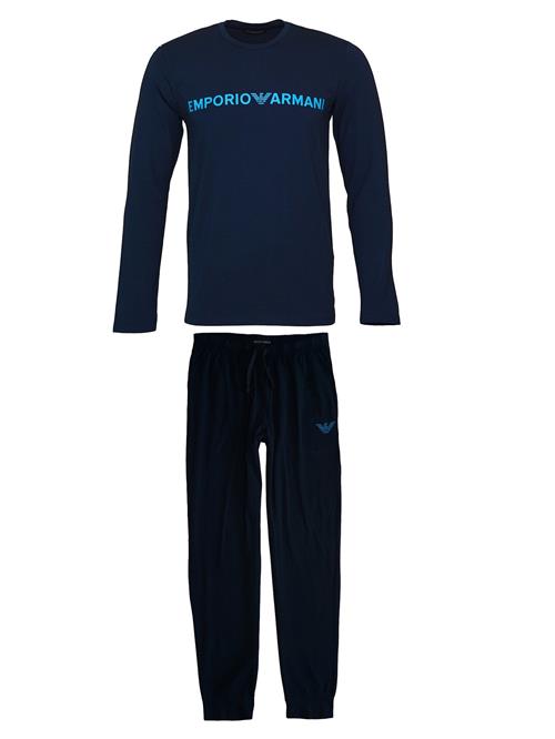 Emporio Armani Pyjamas lang  natblå / neonblå / mørkeblå