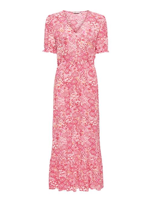 ONLY Sommerkjole 'ONLCHIANTI'  orange / lys pink / mørk pink / hvid