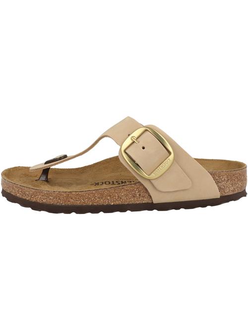 BIRKENSTOCK Ballerinasko med rem 'Gizeh'  beige
