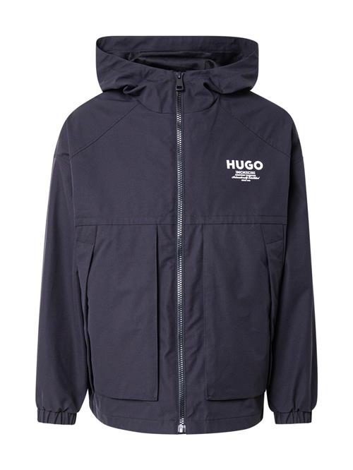 HUGO Overgangsjakke  sort / hvid