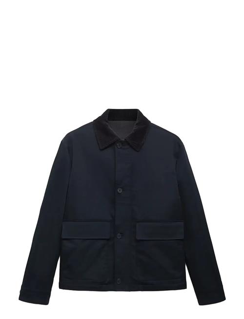 Mango | Water-Repellent Jacket With Corduroy Collar | XXL
