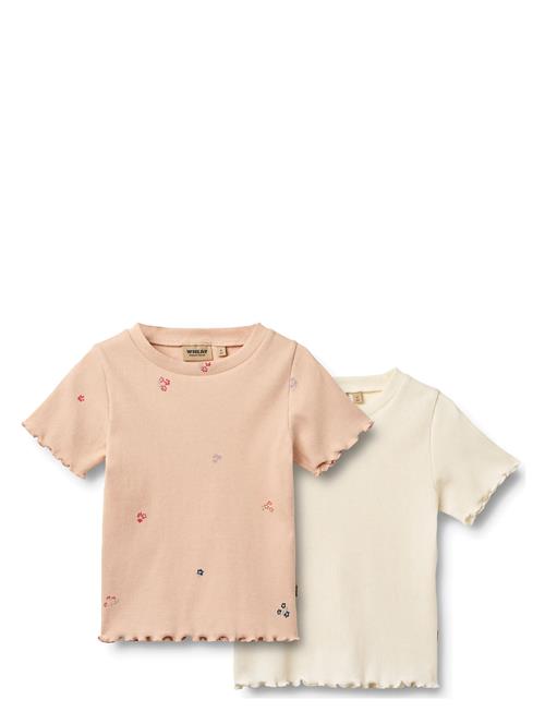Wheat | Rib T-Shirt S/S Alicia | 104