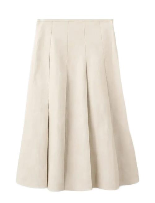 Mango | Faux-Leather Godet Skirt | 34