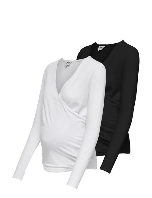 Only Maternity | Olmjoy L/S Wrap Top 2-Pack Jrs Noos | L