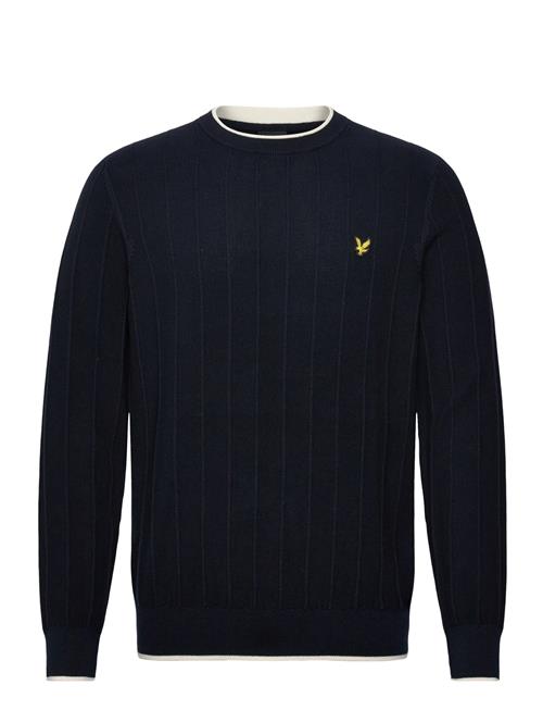 Lyle & Scott | Tipped Pique Knitted Crew Neck Jumper | XXL