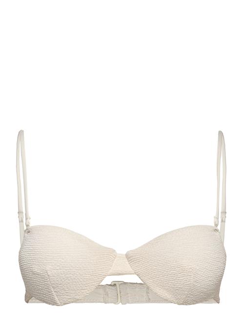 Mango | Textured Bandeau Bikini Top | M