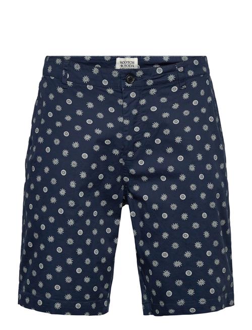 Scotch & Soda | Stuart Printed Stretch Cotton Chino Shorts | S